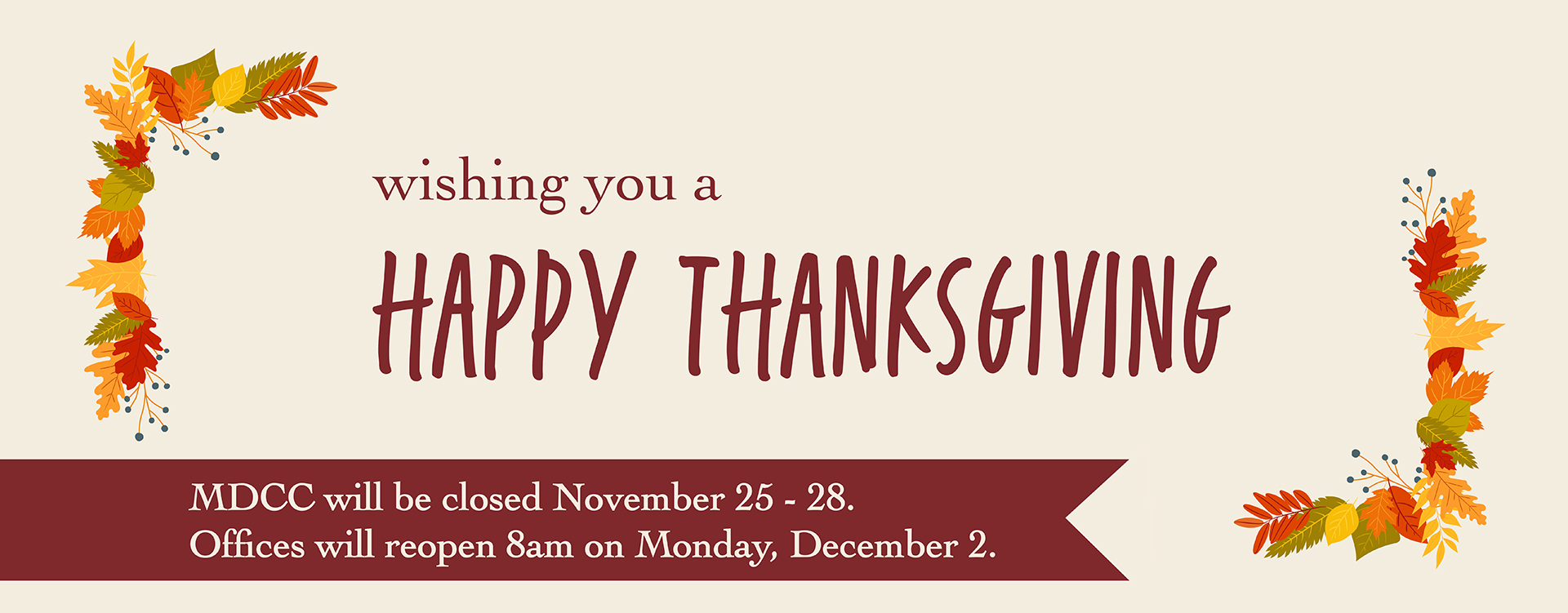 Wishing you a happy Thanksgiving! (desktop)